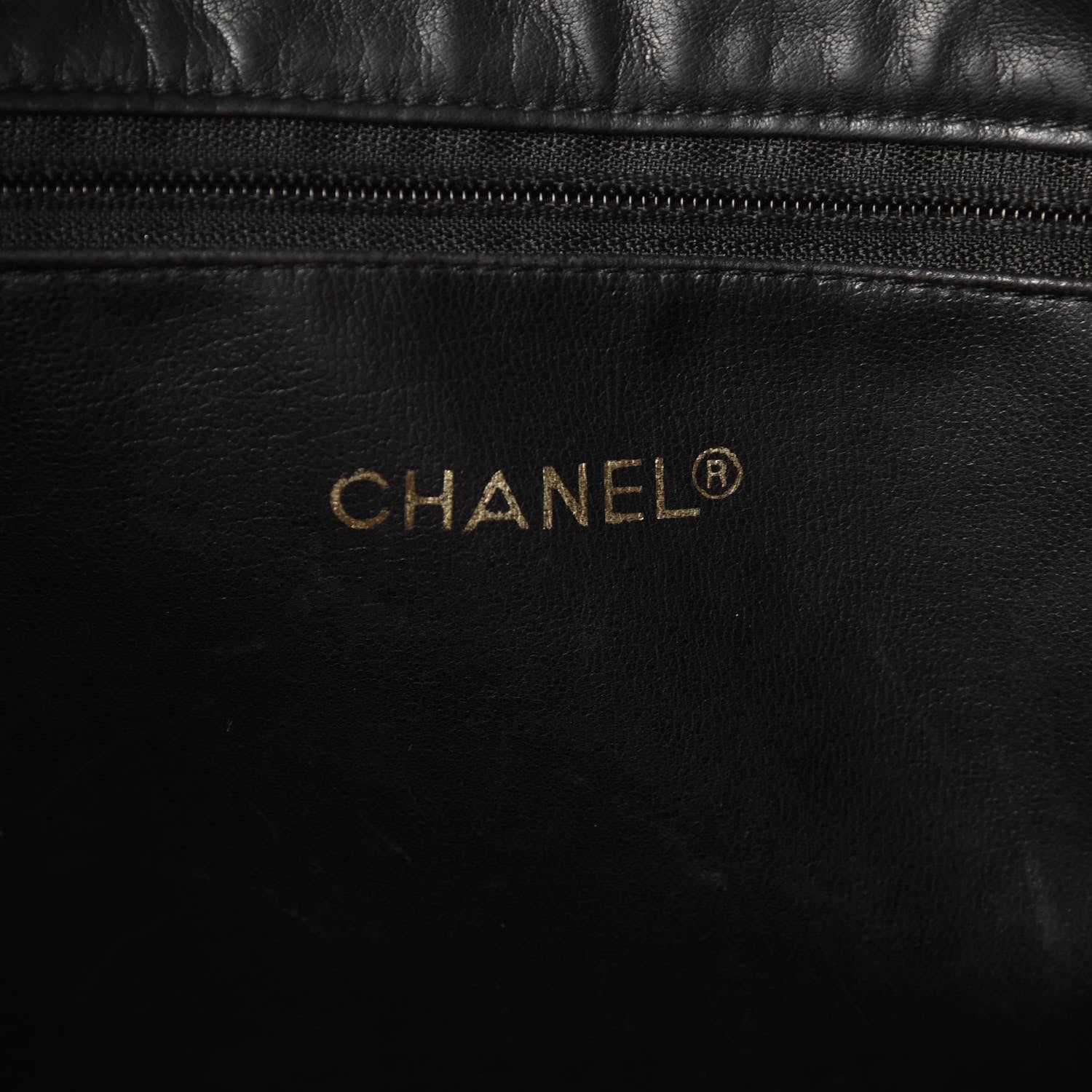 Chanel Lambskin Quilted Shopper Tote Black 6 of 16