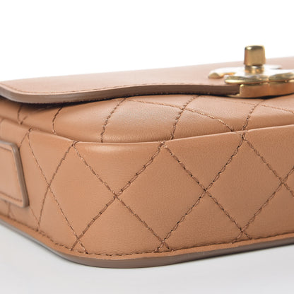 Chanel Calfskin Quilted Multi Pouching Flap And Coin Purse Beige 8 of 14