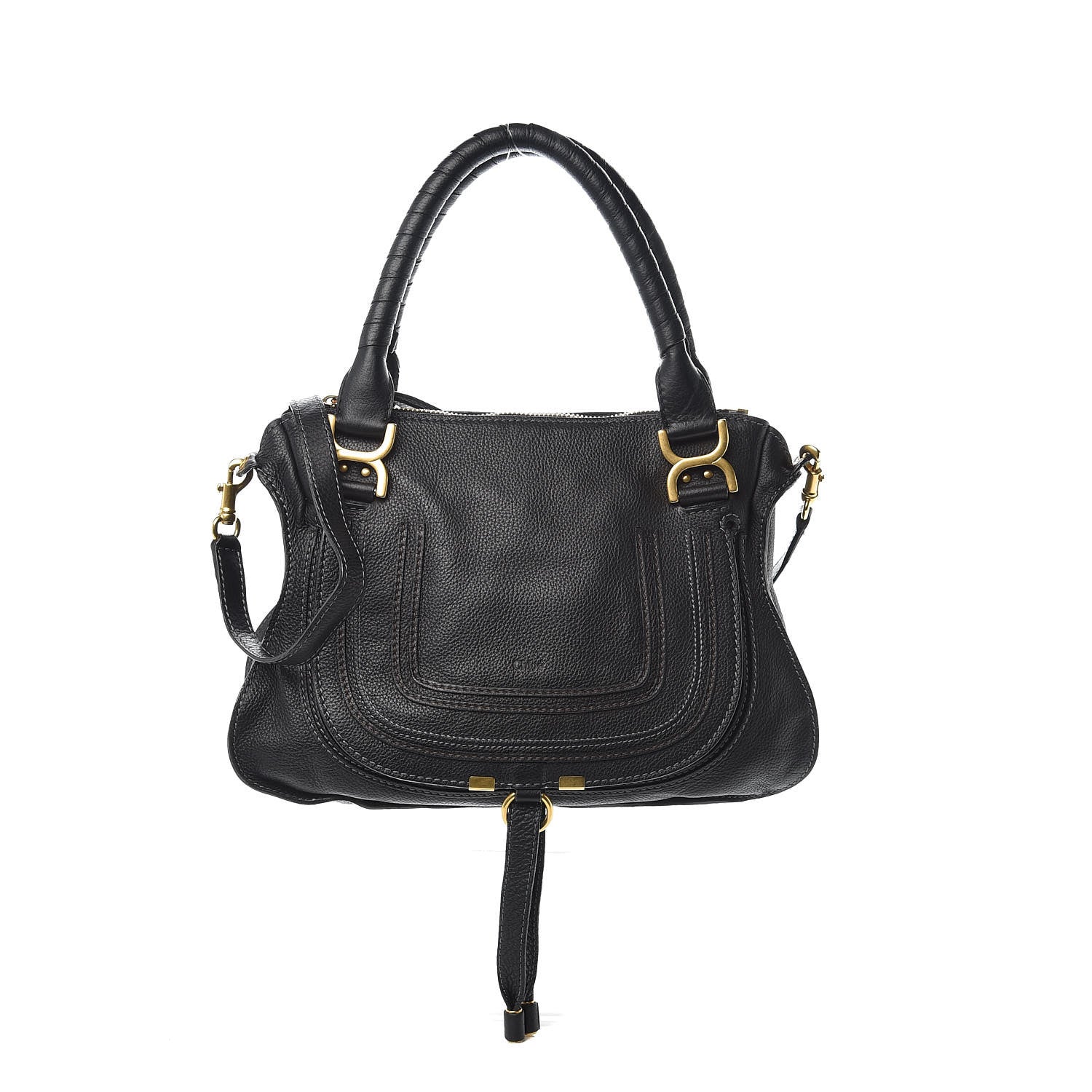 Chloe Calfskin Medium Marcie Satchel Black 1 of 9