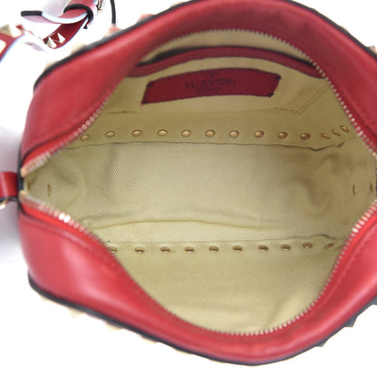 Valentino Garavani Calfskin Rockstud Camera Crossbody Bag Red 5 of 12