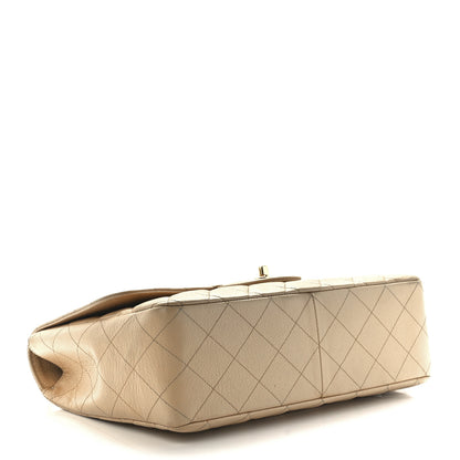 Chanel Caviar Quilted Jumbo Single Flap Beige Clair 4 of 12