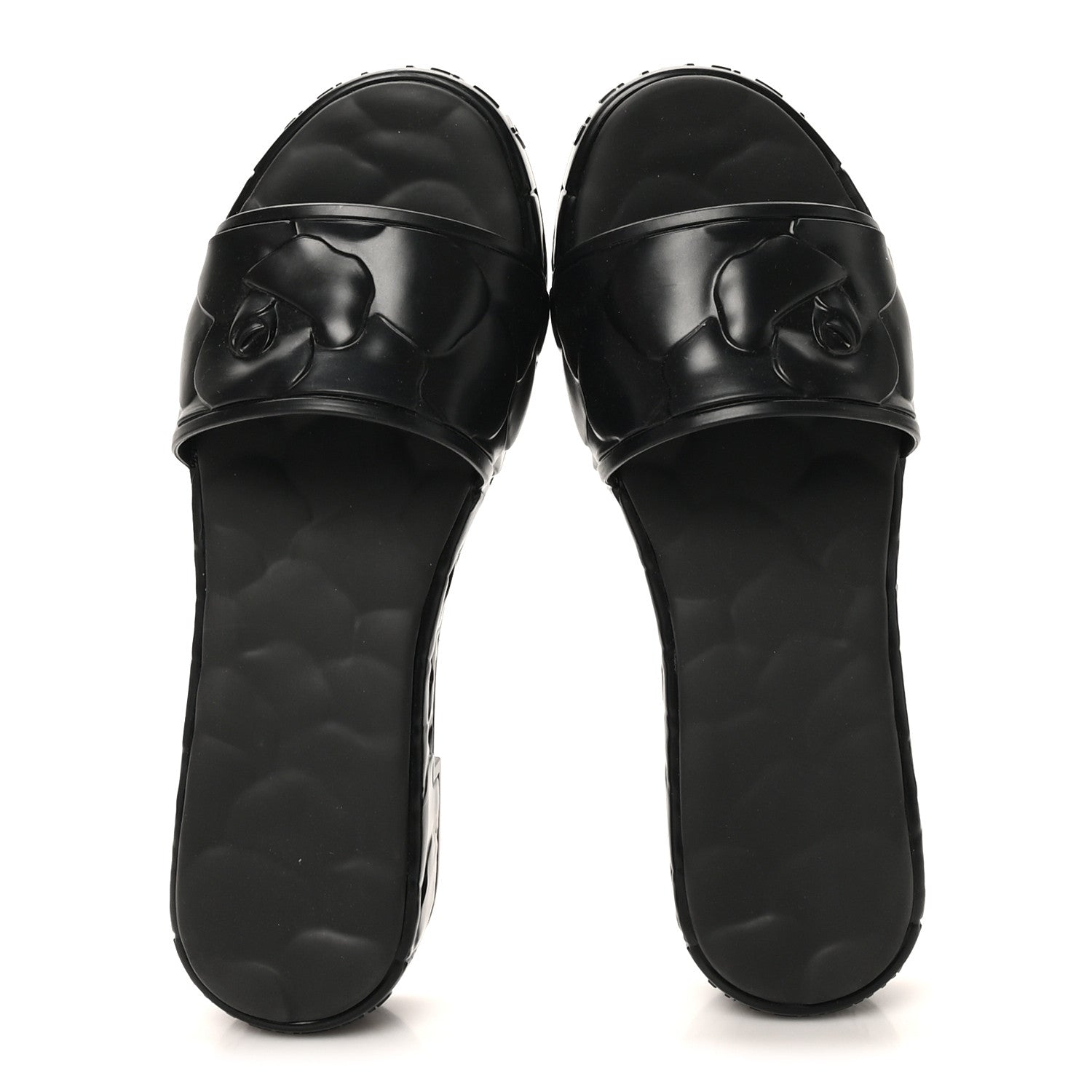 Valentino Garavani Rubber Atelier 03 Rose Edition 25/40mm Platform Slide Sandals 38 Black 2 of 8