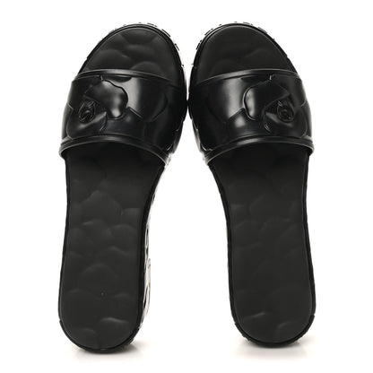 Valentino Garavani Rubber Atelier 03 Rose Edition 25/40mm Platform Slide Sandals 38 Black 2 of 8