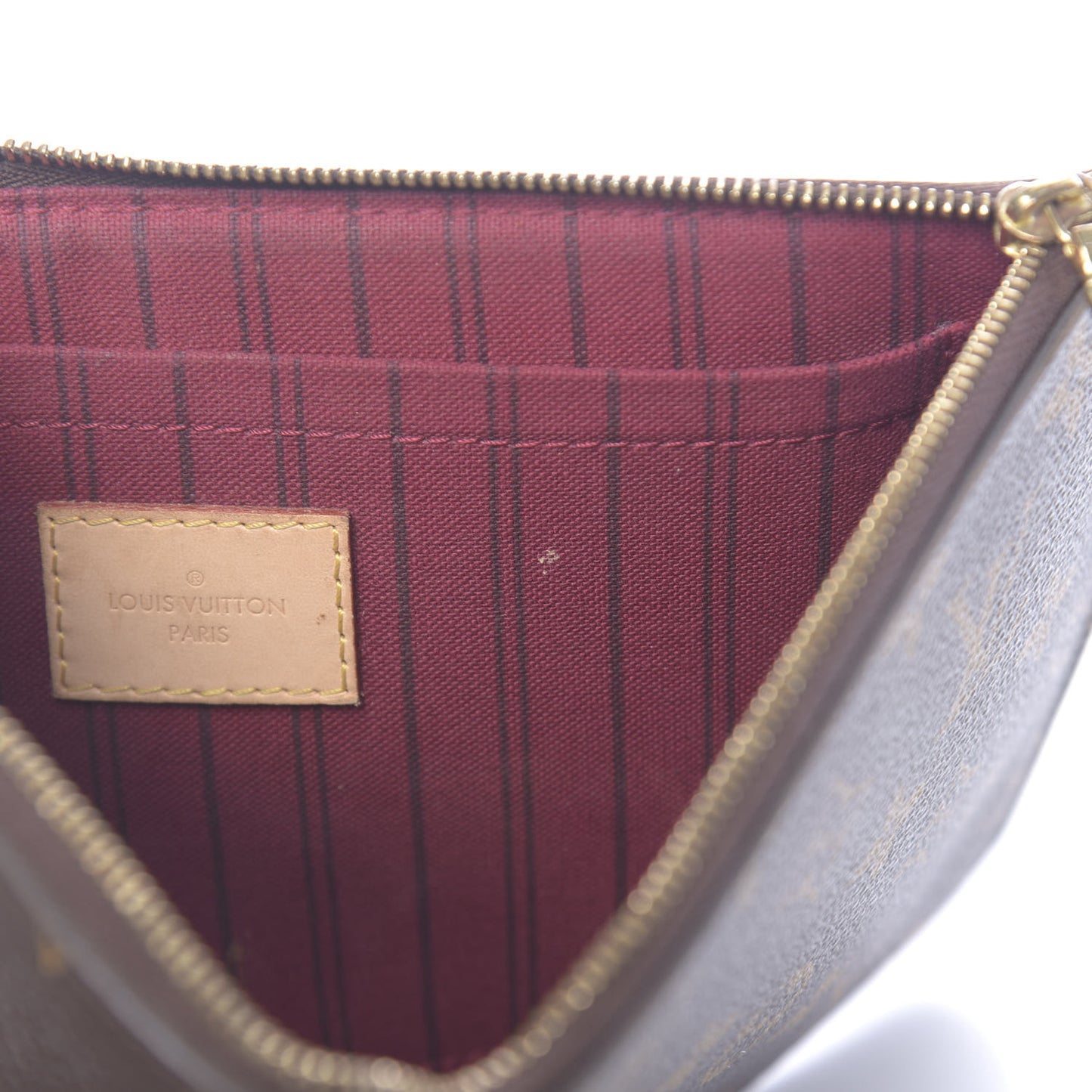 Monogram Neverfull MM GM Pochette Fuchsia