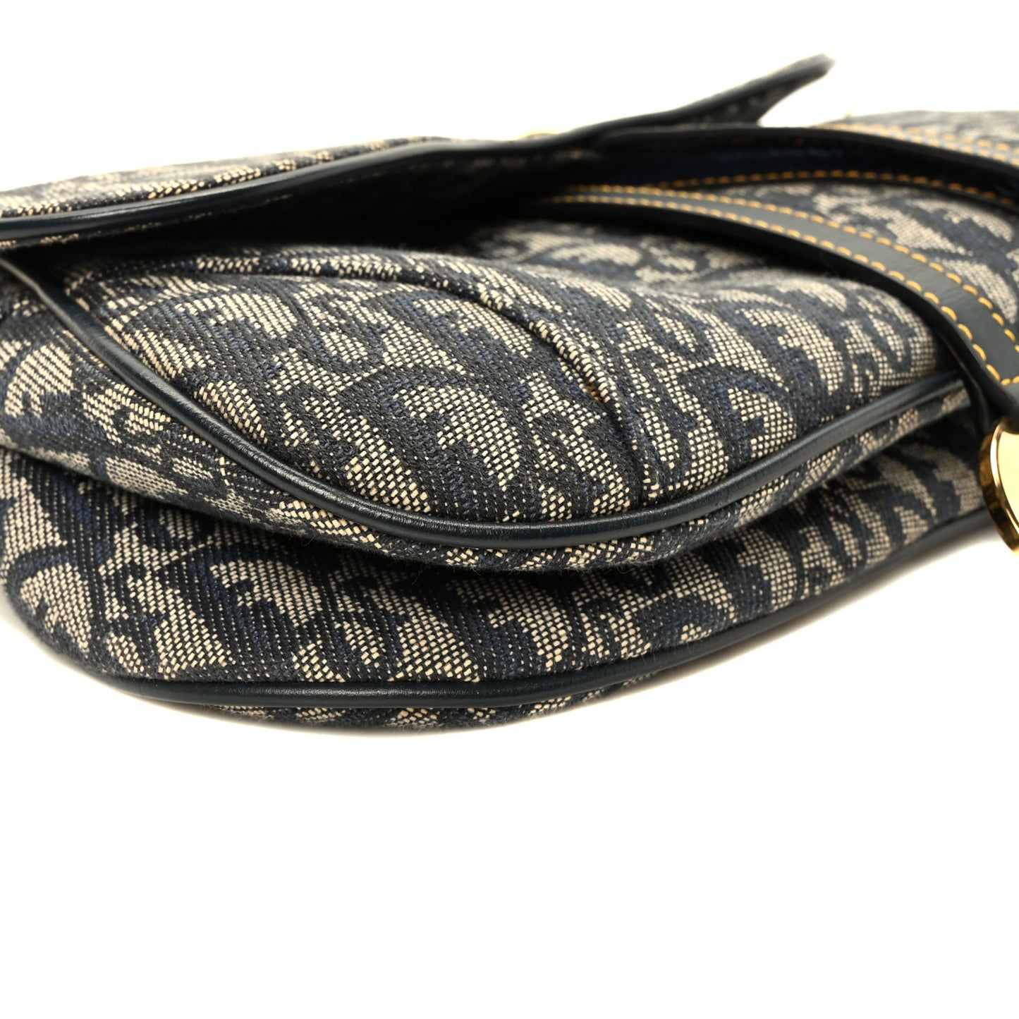 Monogram Double Saddle Bag Navy Blue