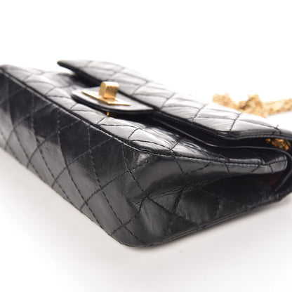 Chanel Aged Calfskin Quilted 50th Anniversary 2.55 Reissue 224 Flap Black 11 of 11