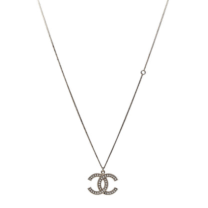 Chanel Pearl CC Pendant Necklace Gold 1 of 6