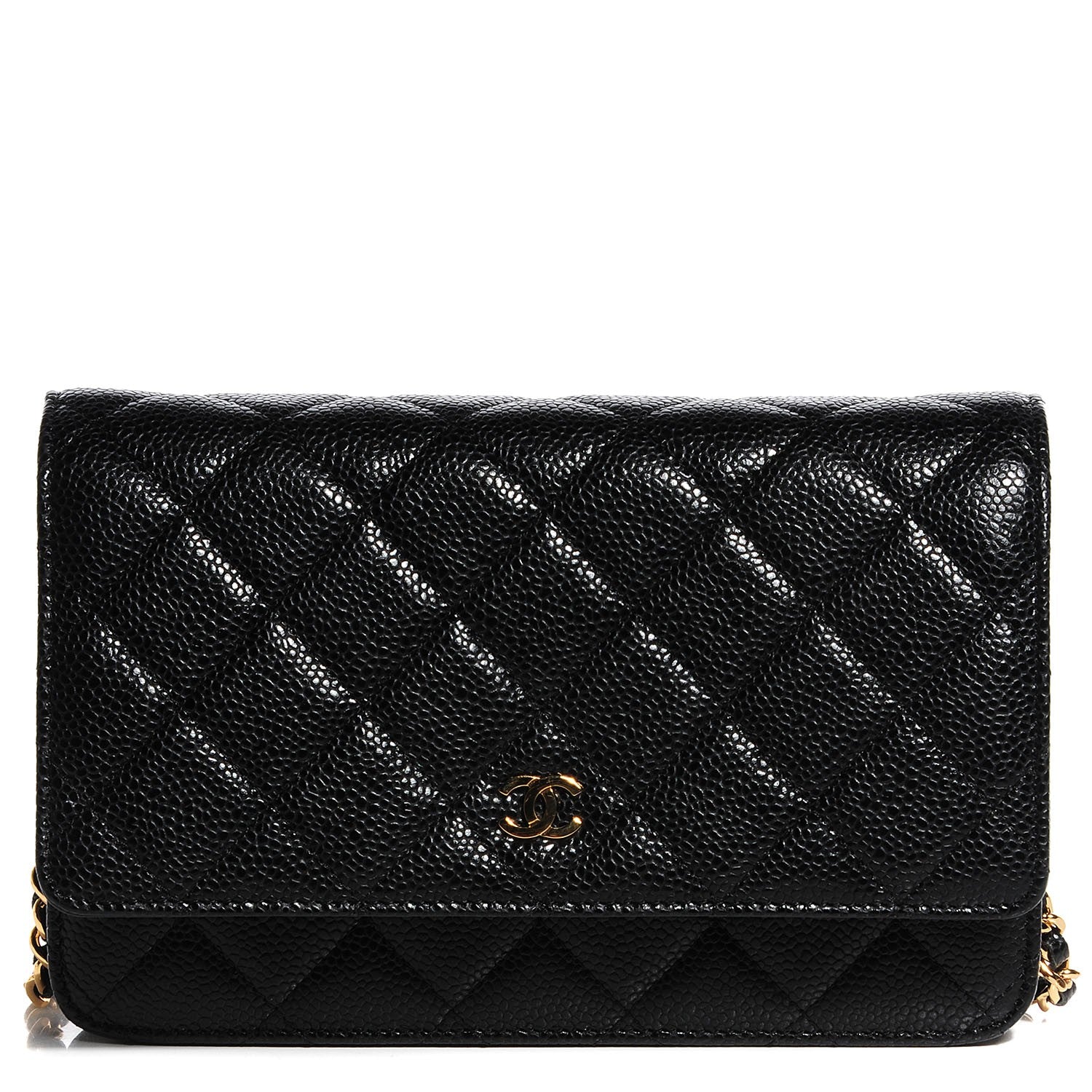 Chanel Caviar Quilted Wallet On Chain WOC Black 1 of 9