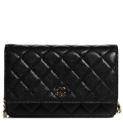 Chanel Caviar Quilted Wallet On Chain WOC Black 1 of 9