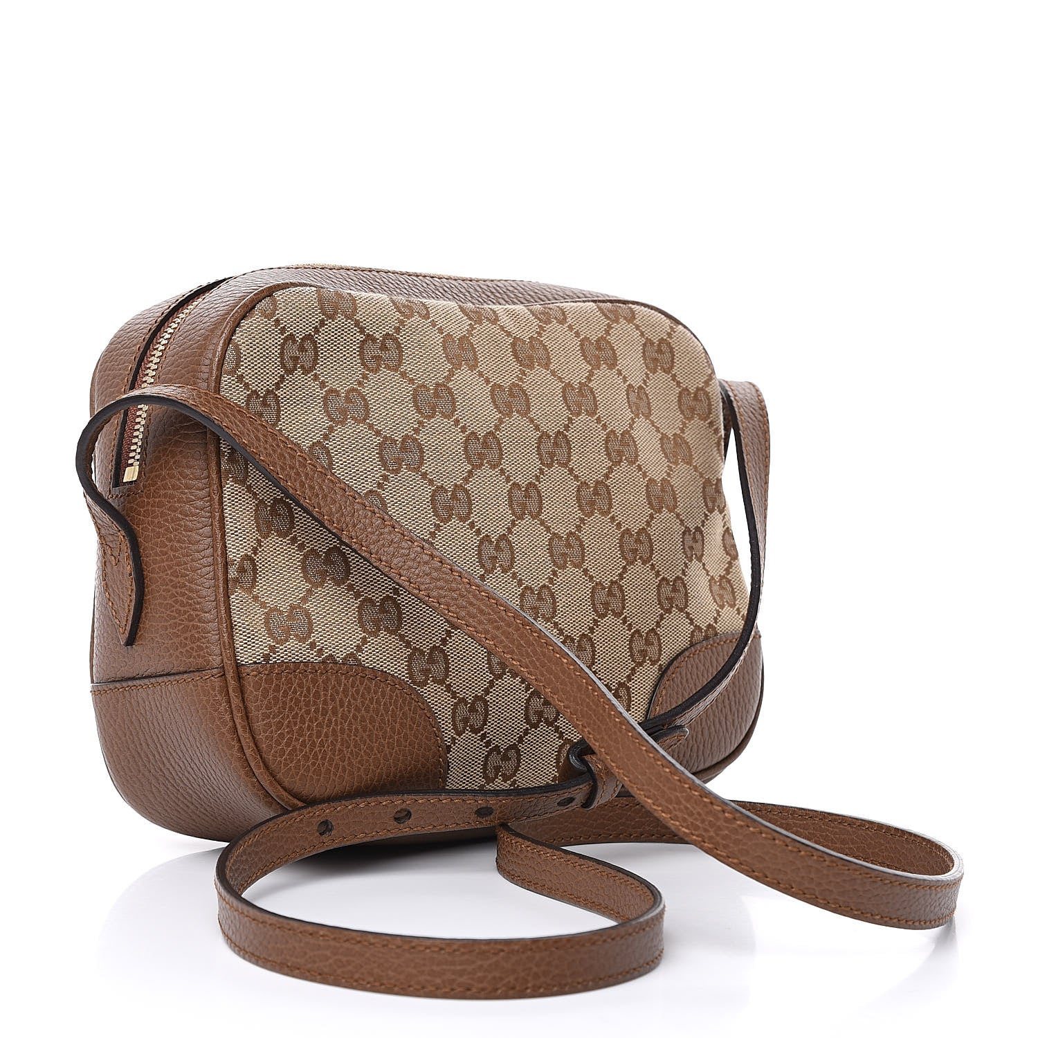Gucci Monogram Mini Bree Messenger Bag Beige Tabacco 3 of 9
