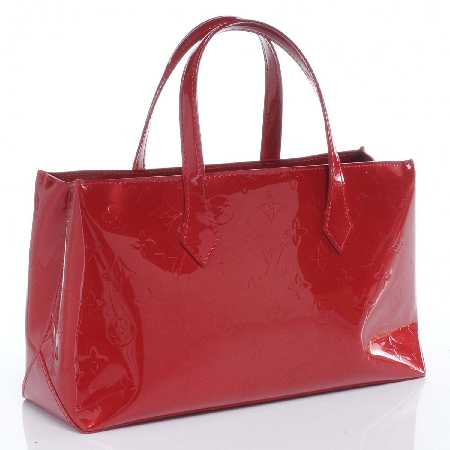 Louis Vuitton Vernis Wilshire PM Pomme D'Amour 3 of 7