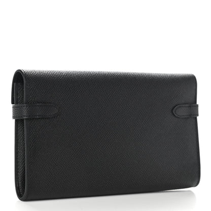 Hermes Epsom Kelly Longue Wallet Black 2 of 5