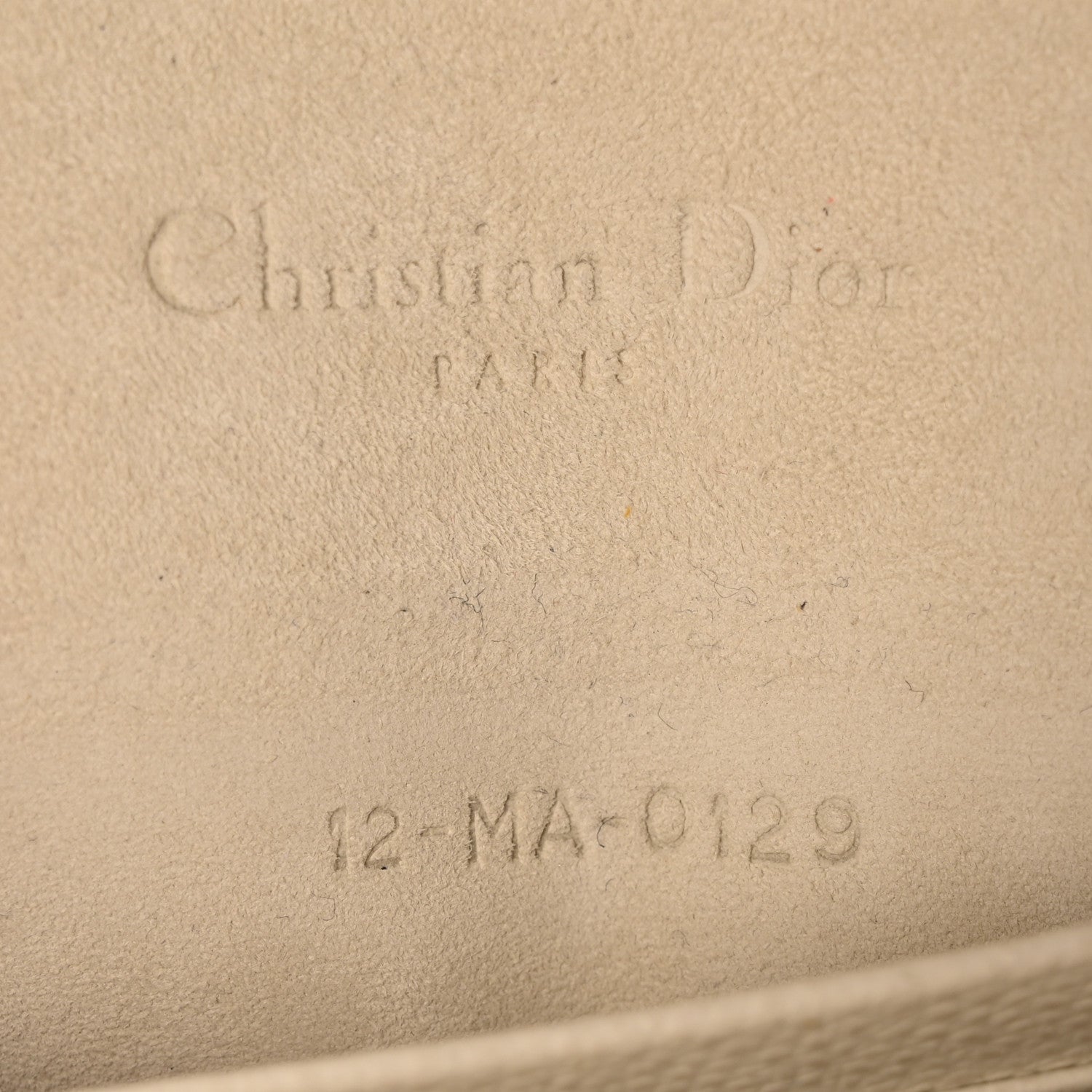 Christian Dior Grained Calfskin Saddle Chain Pouch Latte 7 of 10