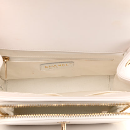 Chanel Caviar Quilted Medium Business Affinity Flap White 5 of 12