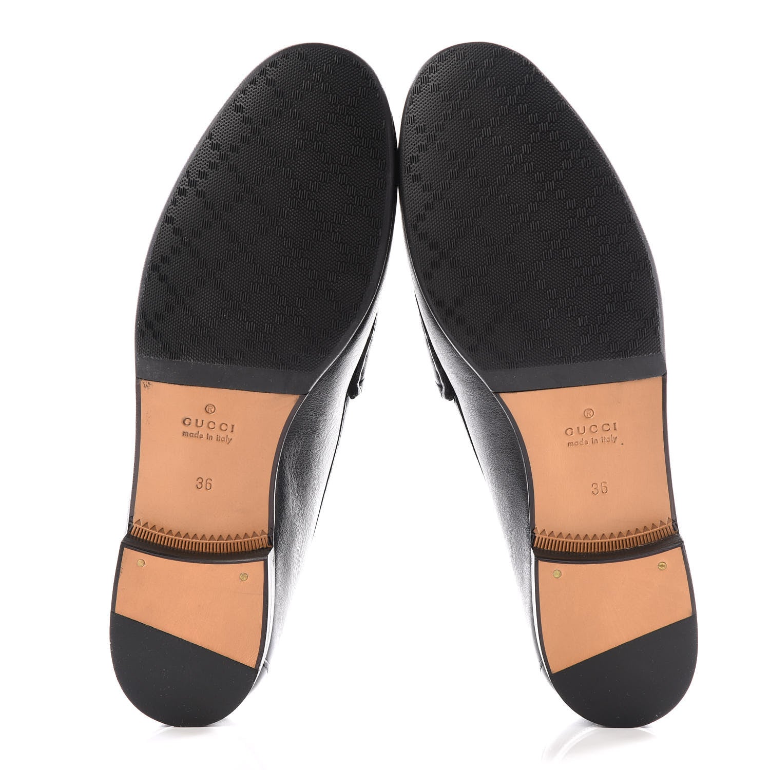 Gucci Calfskin Womens 1953 Horsebit Loafers 36 Black 5 of 10