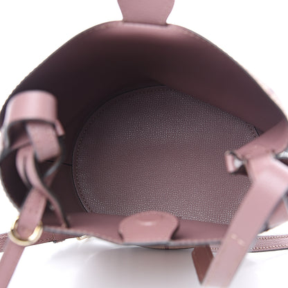 Burberry Haymarket Check Colours Small Lorne Bucket Crossbody Light Elderberry 4 of 11