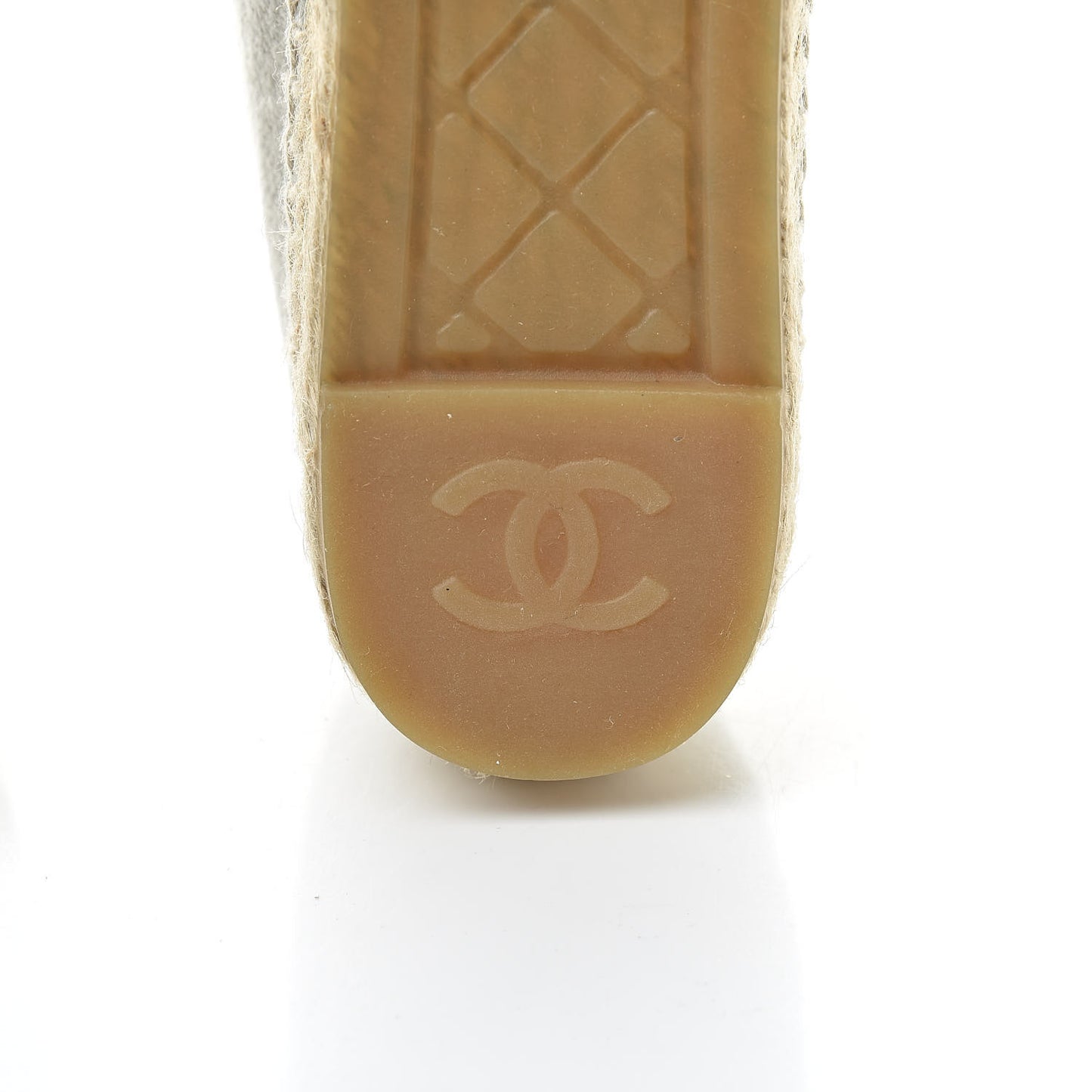 Linen CC Espadrilles 38 Beige Black