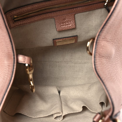 Gucci Metallic Pebbled Calfskin Small Soho Shoulder Bag Pink 5 of 13