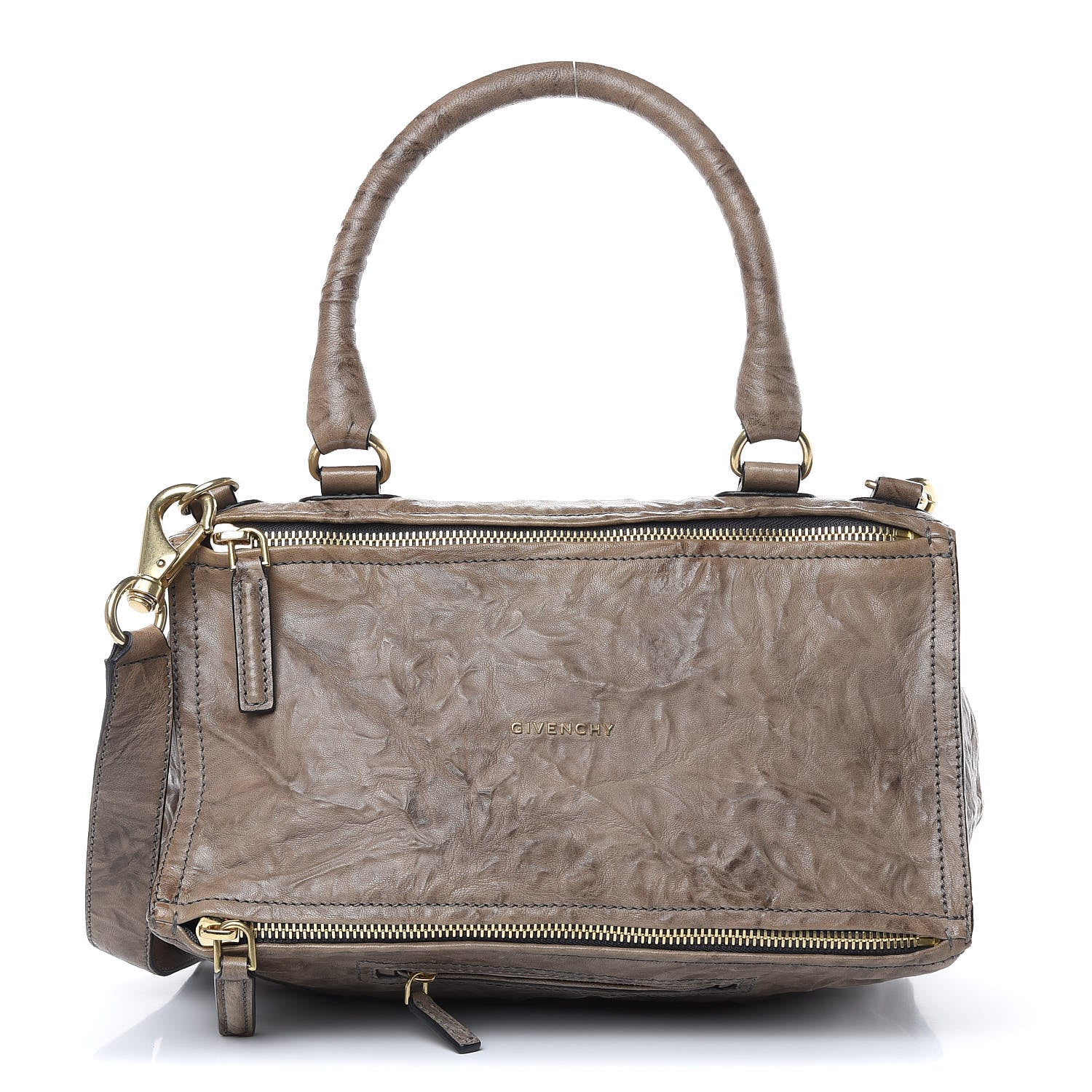 Givenchy Tumbled Sheepskin Medium Pandora Charcoal 1 of 11