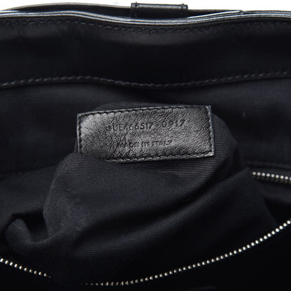 Saint Laurent Calfskin Y Quilted Monogram Medium Loulou Backpack Black 7 of 12