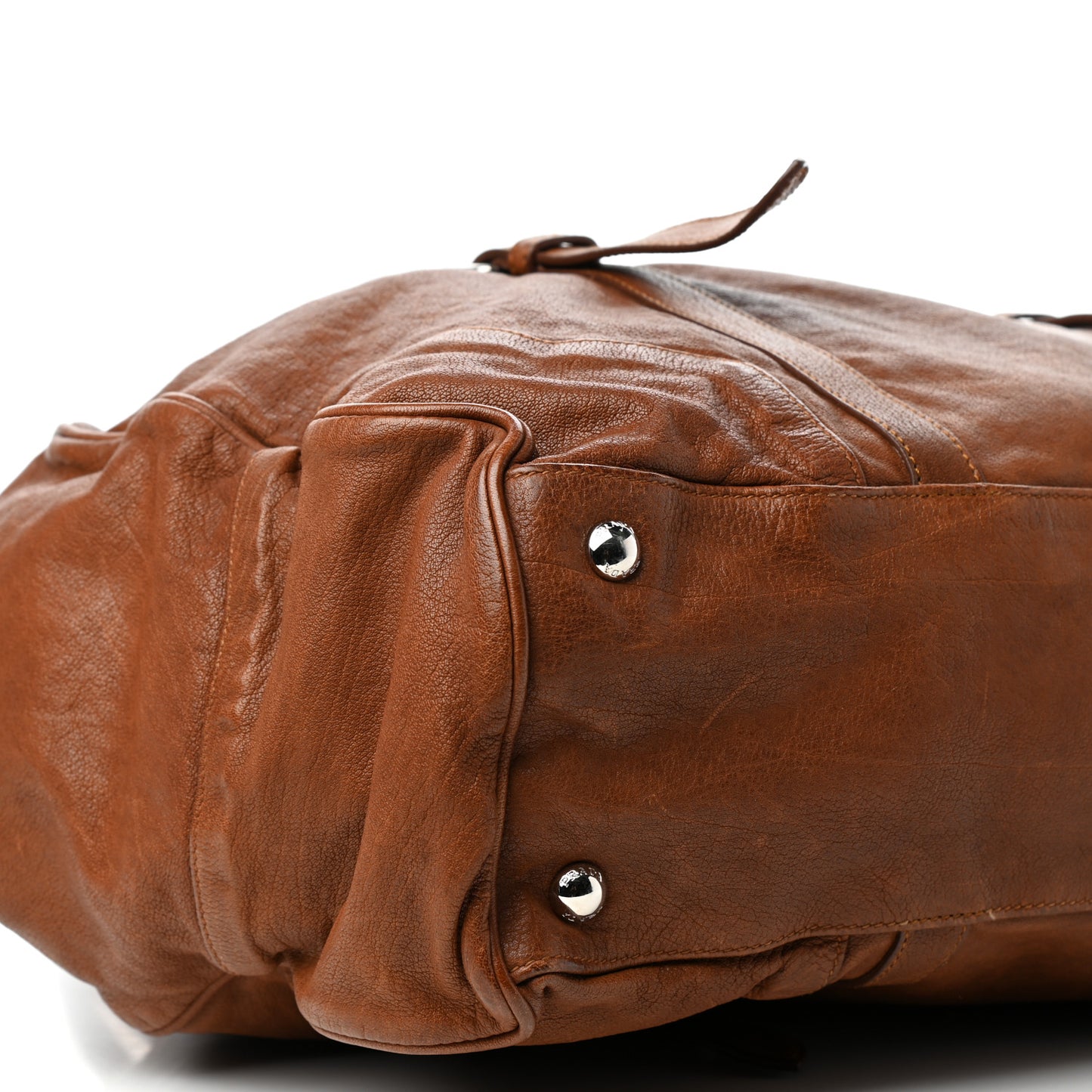 Washed Buffalo Frame Bag Brandy