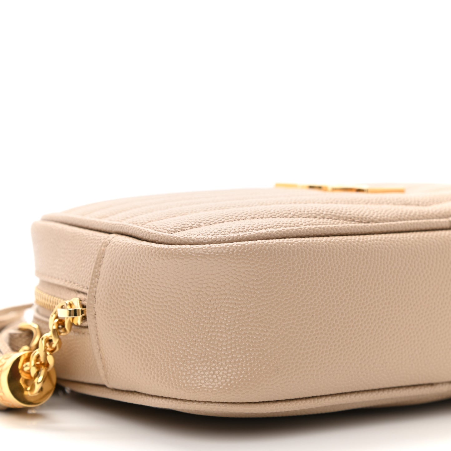 Grain De Poudre Matelasse Monogram Mini Lou Camera Bag Dark Latte