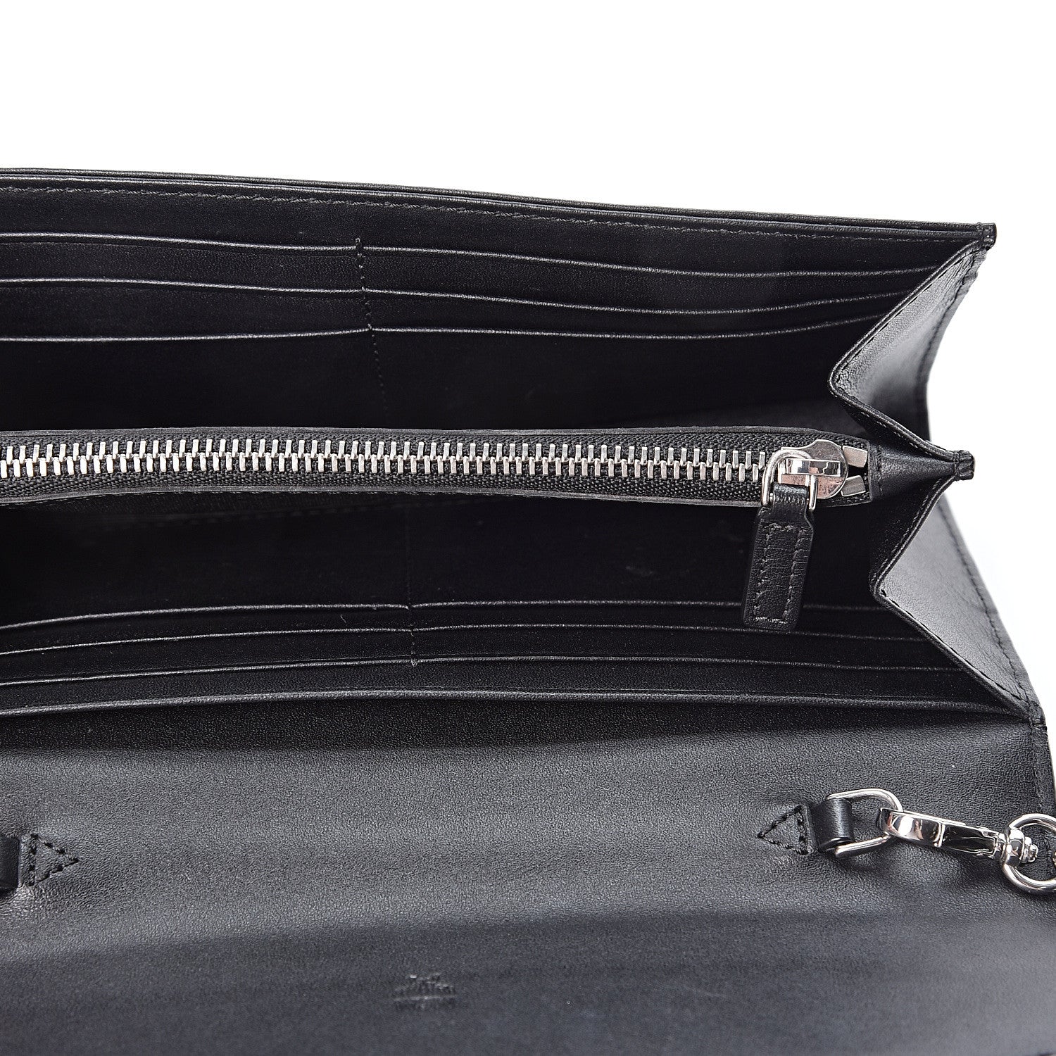 MCM Visetos Patricia Continental Crossbody Wallet Black 4 of 8