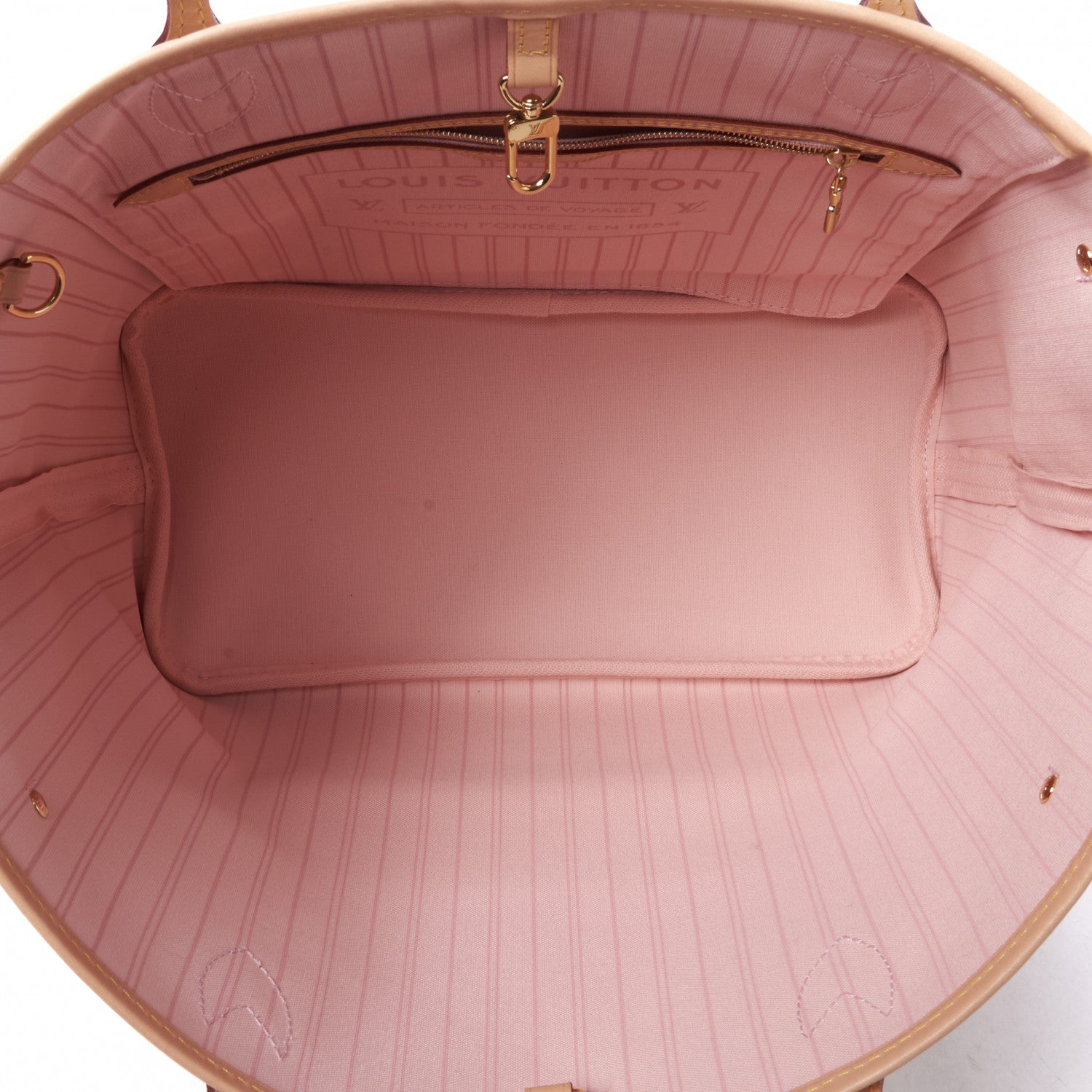 Louis Vuitton Damier Azur Neo Neverfull MM Rose Ballerine 6 of 8