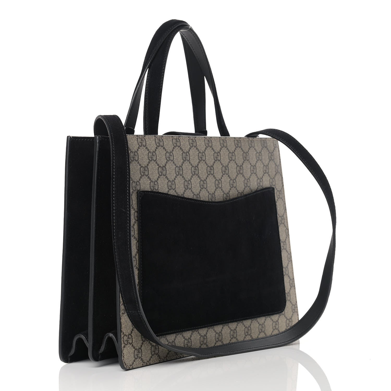 Gucci GG Supreme Monogram Dionysus Tote Beige Black 2 of 13