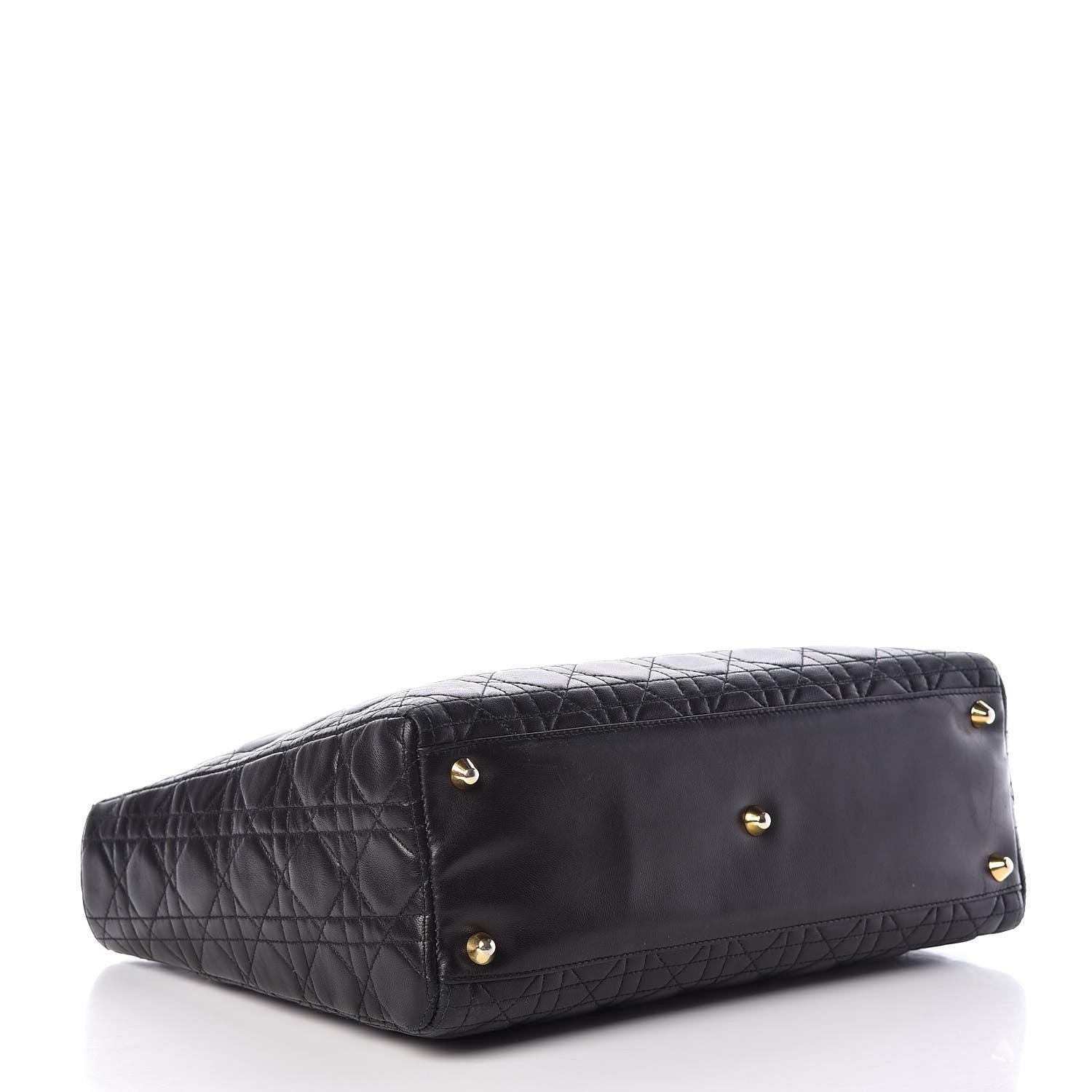 Christian Dior Lambskin Cannage Large Lady Dior Black 4 of 20