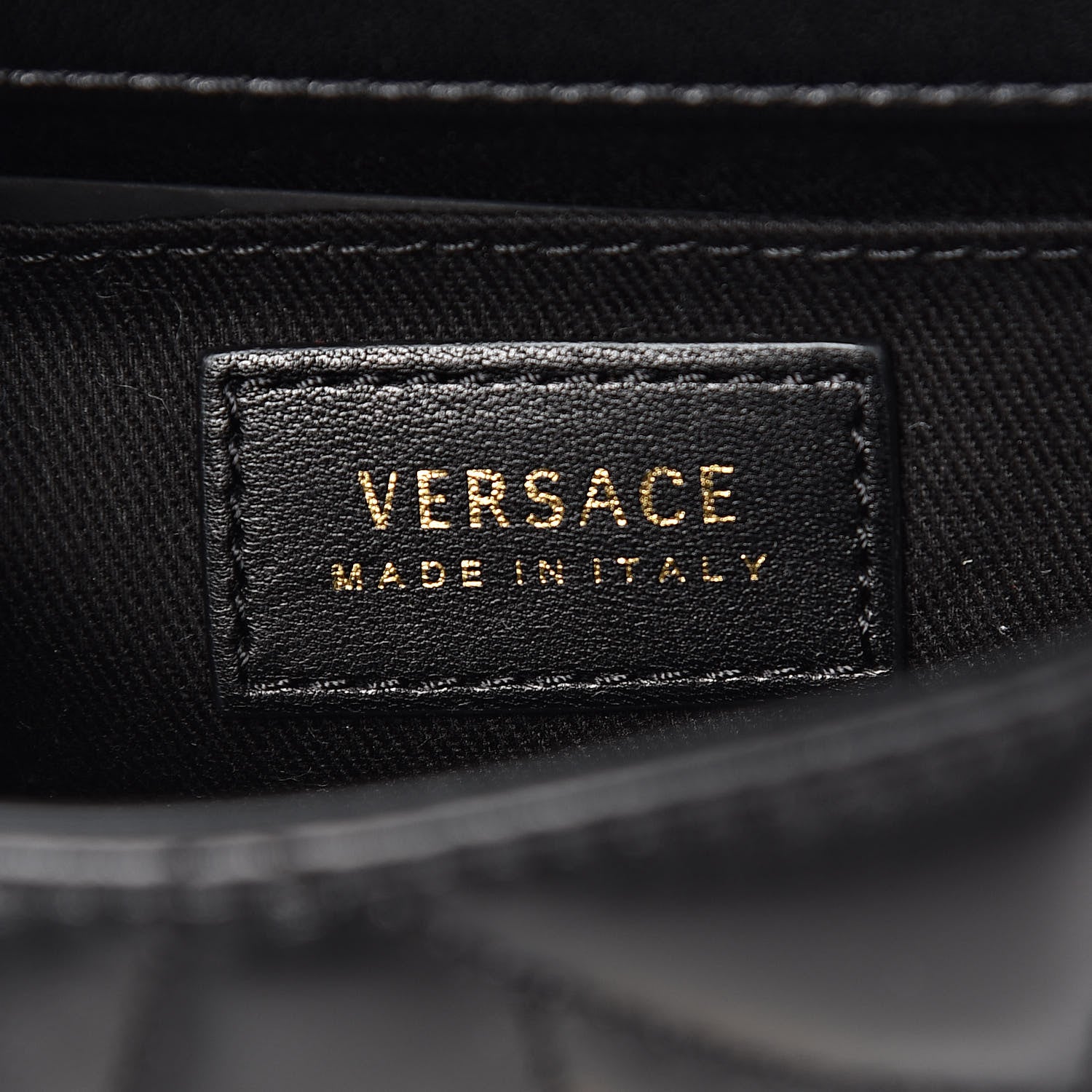 Versace Nappa Quilted Icon Small Crossbody Bag Black 6 of 10