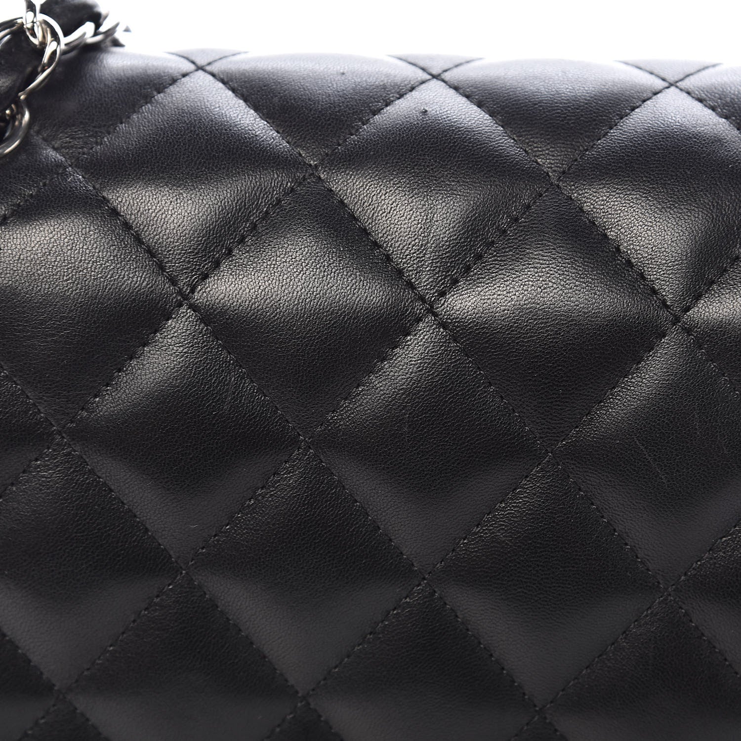 Chanel Lambskin Quilted Jumbo Double Flap Black 8 of 20