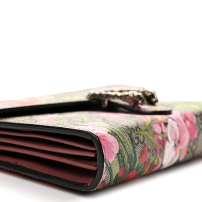 Gucci GG Supreme Monogram Blooms Mini Dionysus Chain Wallet Beige Multicolor Dry Rose 8 of 11