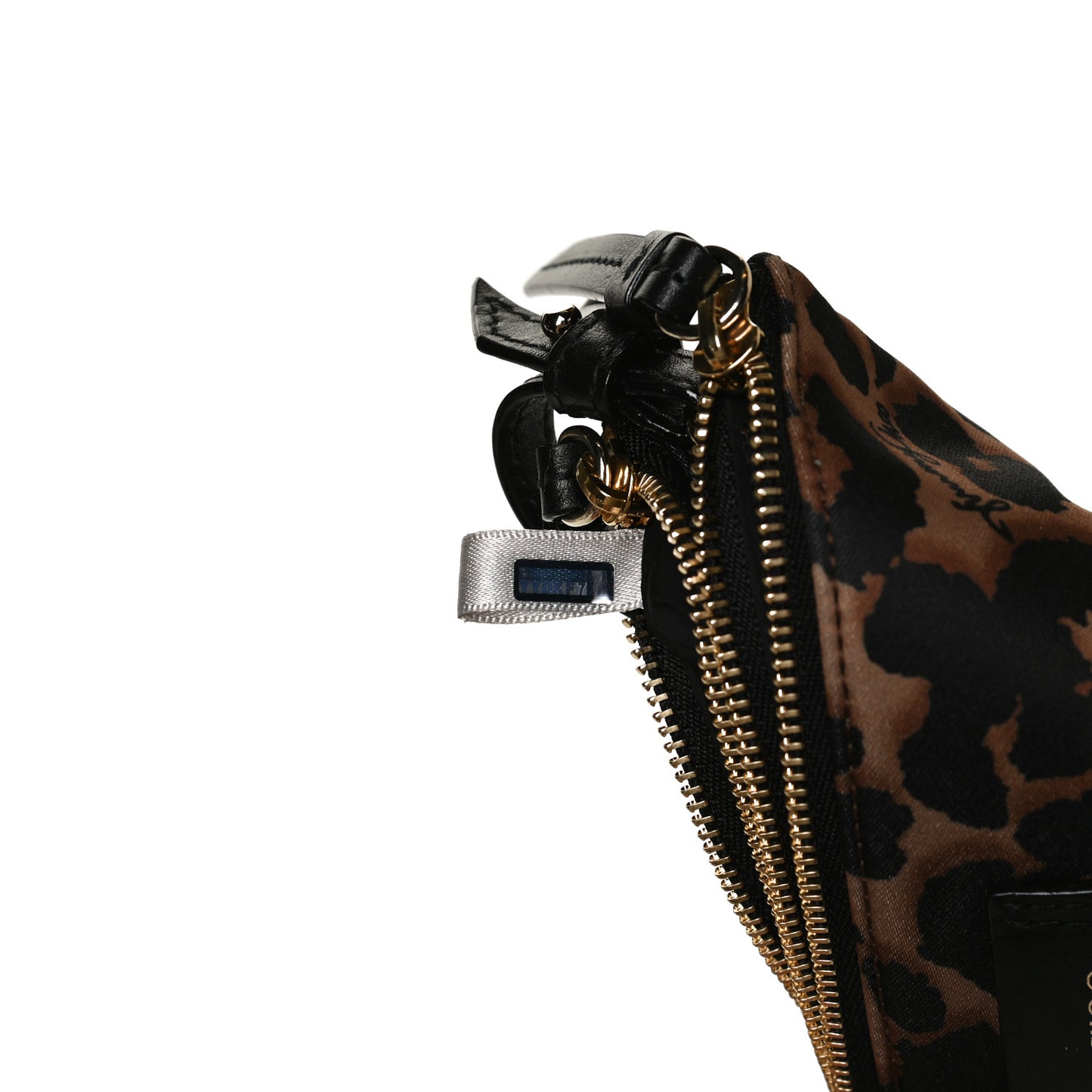 Nylon Leopard Candice Crossbody Bag