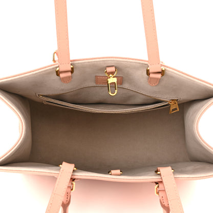 Louis Vuitton Empreinte Monogram Giant Onthego MM Rose Trianon Creme 5 of 9