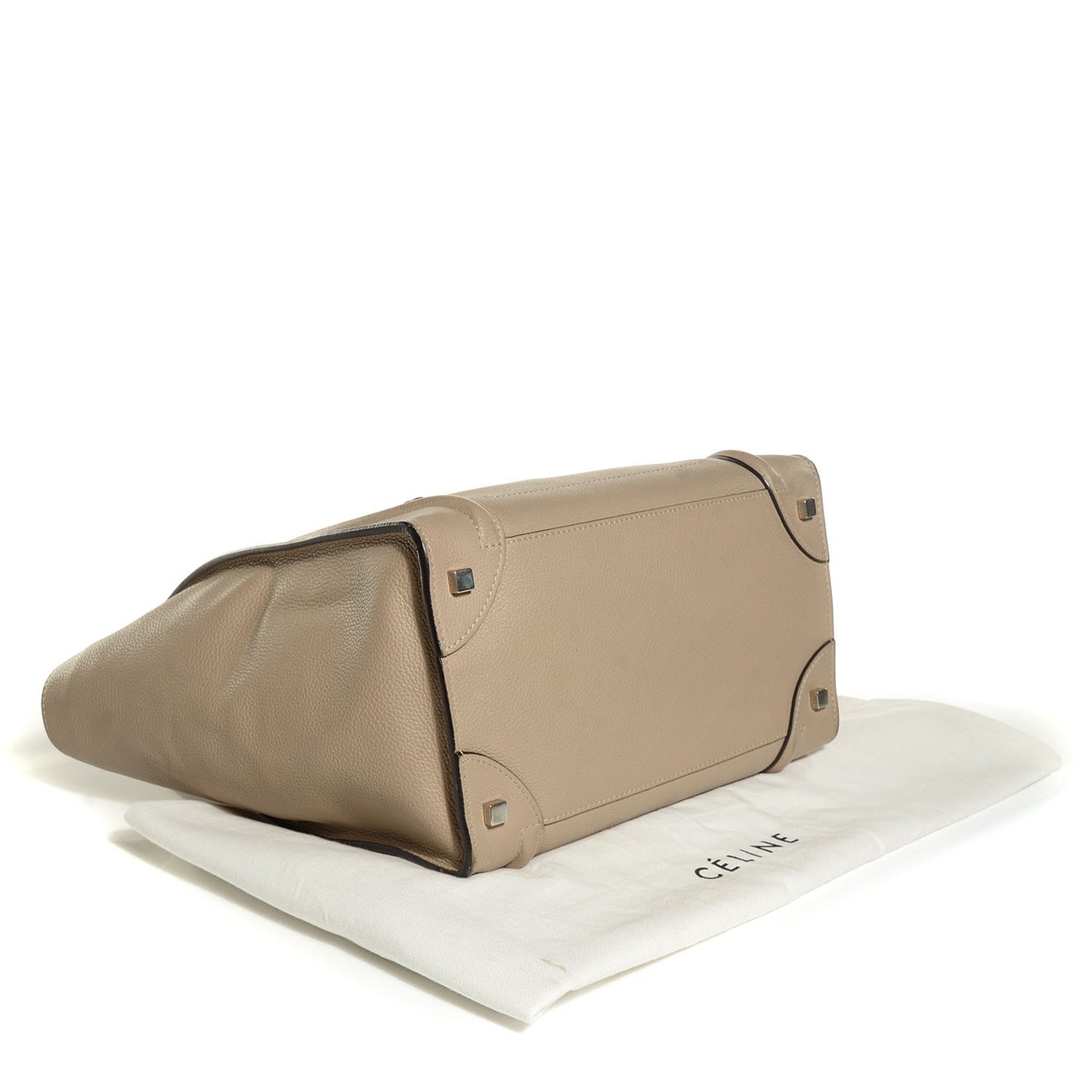 Drummed Calfskin Mini Luggage Dune