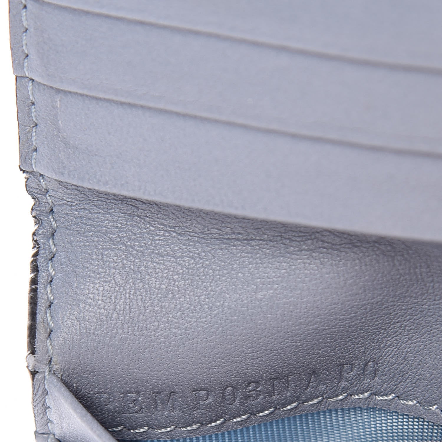 Valentino Garavani Nappa Rockstud Spike Compact Zip Around Wallet Blue 7 of 9