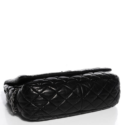 Chanel Lambskin Quilted Paris Moscou Red Square Flap Black 4 of 8