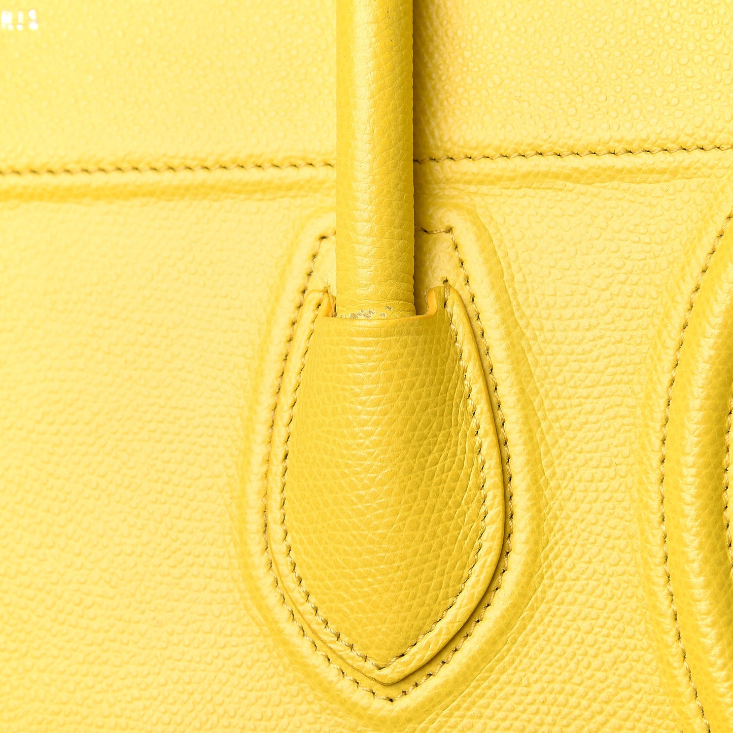 Grained Calfskin Medium Phantom Luggage Yellow
