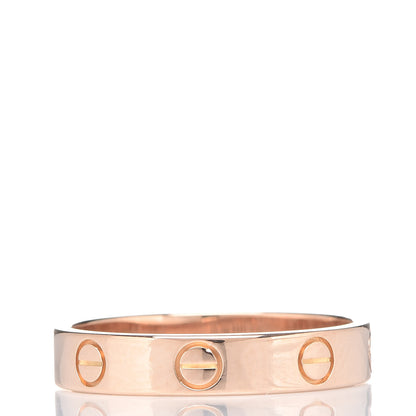 Cartier 18K Pink Gold 3.5mm LOVE Wedding Band Ring 54 6.75 3 of 5