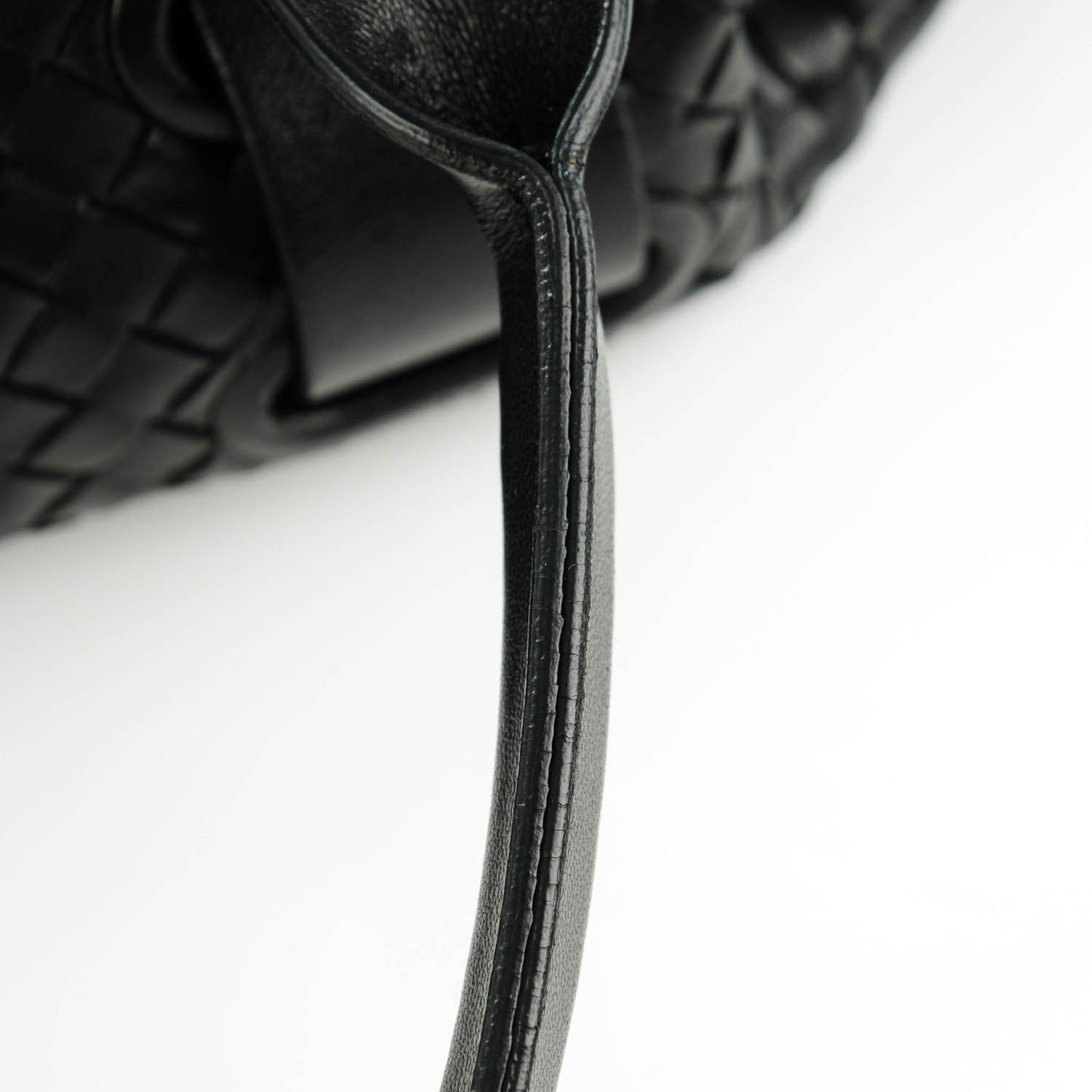 Nappa Intrecciato Satchel Nero Black