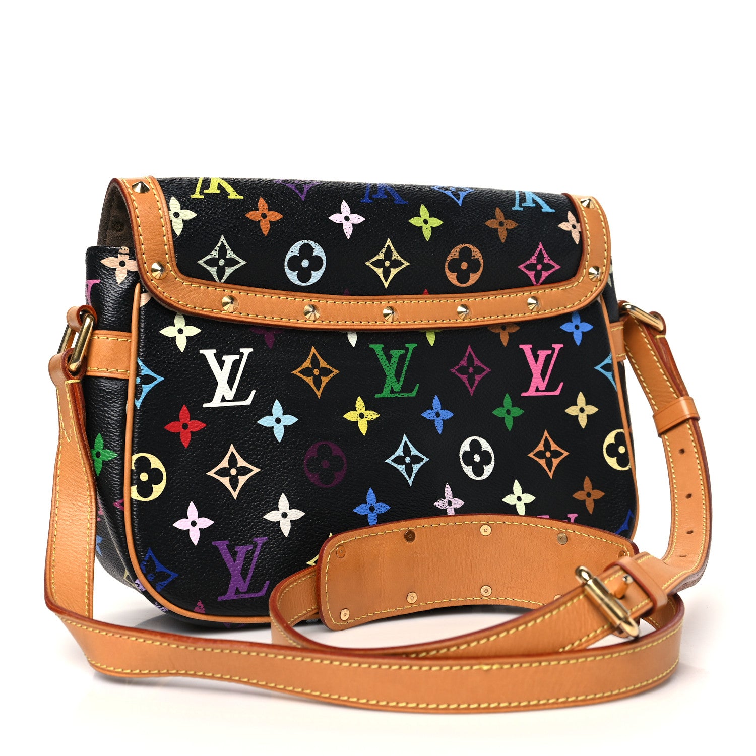 Louis Vuitton Monogram Multicolor Sologne Black 3 of 11