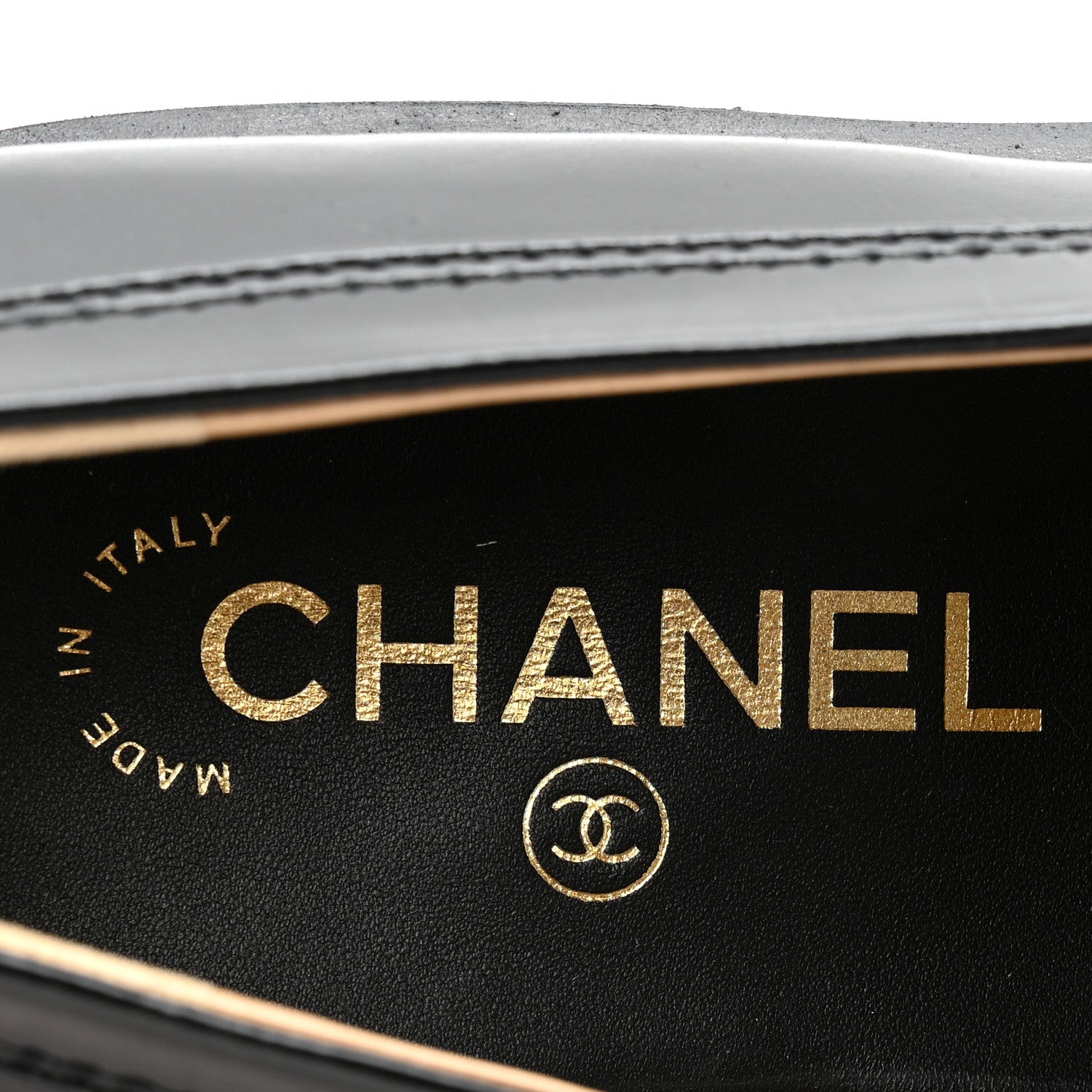 Chanel Calfskin Enamel Charms Mocassin Loafers 39 Black 8 of 11