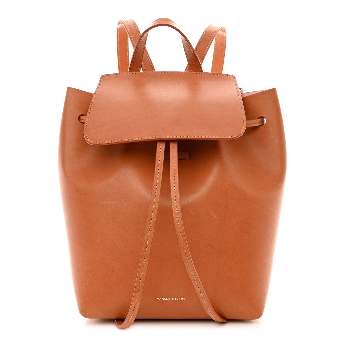 Vegetable Tanned Calfskin Mini Backpack Cammello Rosa