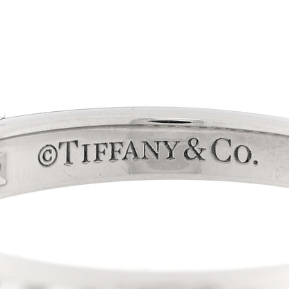 Tiffany Platinum Diamond 2.5mm Half Circle Wedding Band Ring 51 5.75 4 of 4