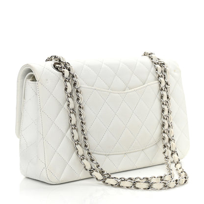 Chanel Caviar Quilted Medium Double Flap White 3 of 13