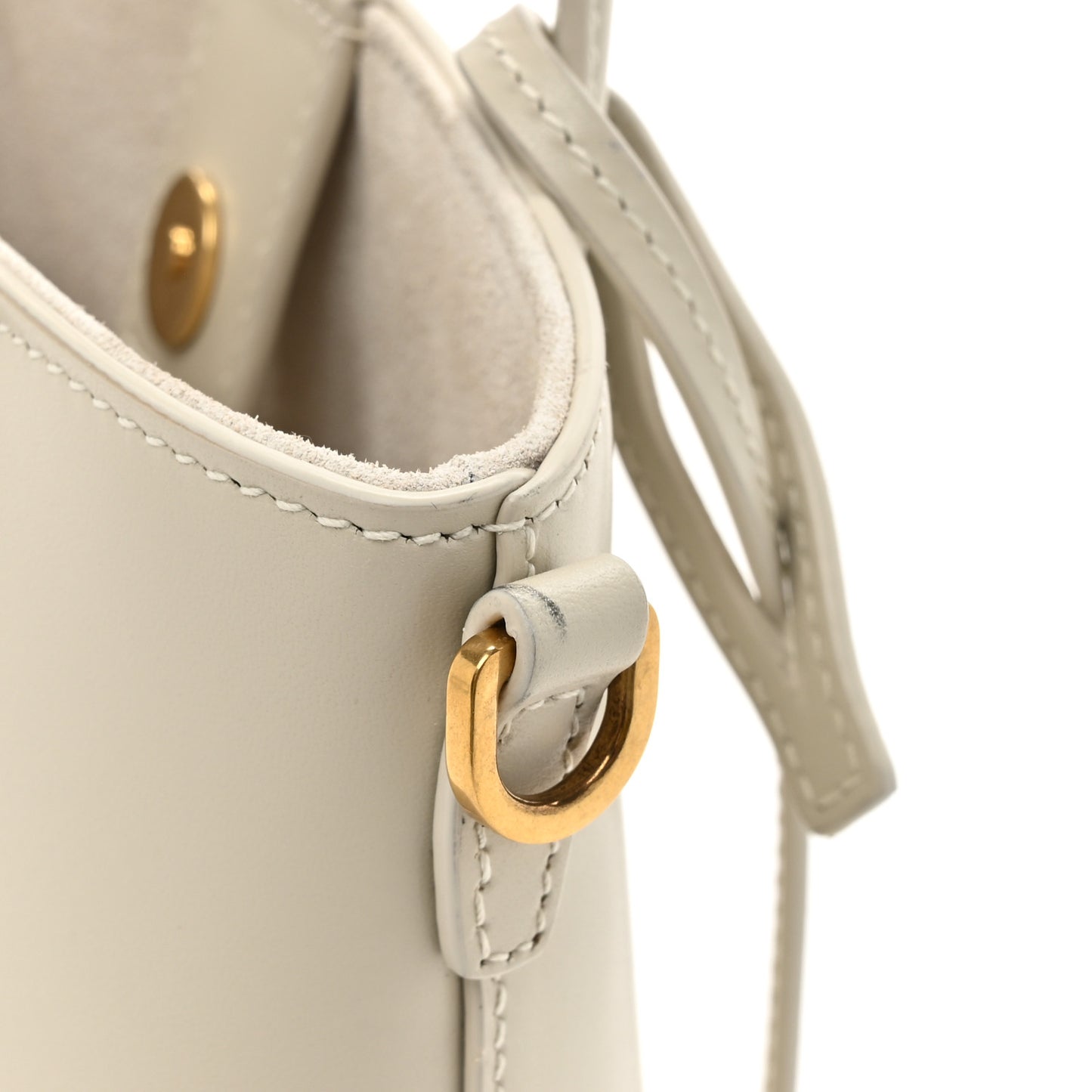 Calfskin Mini Toy Shopping Tote Crema Soft