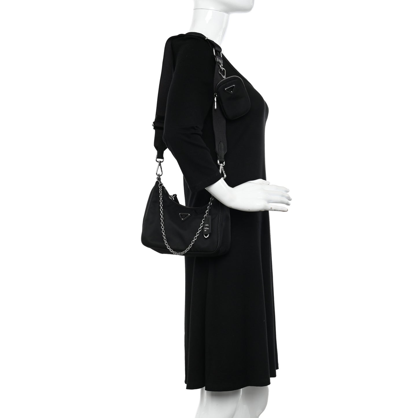 Nylon Re-Edition 2005 Shoulder Bag Black