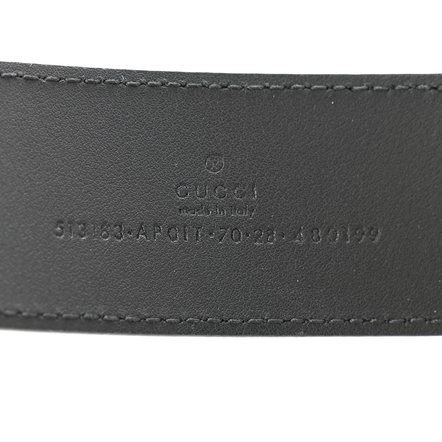 Calfskin Crystal Double G 40mm Belt 70 28 Black Multicolor