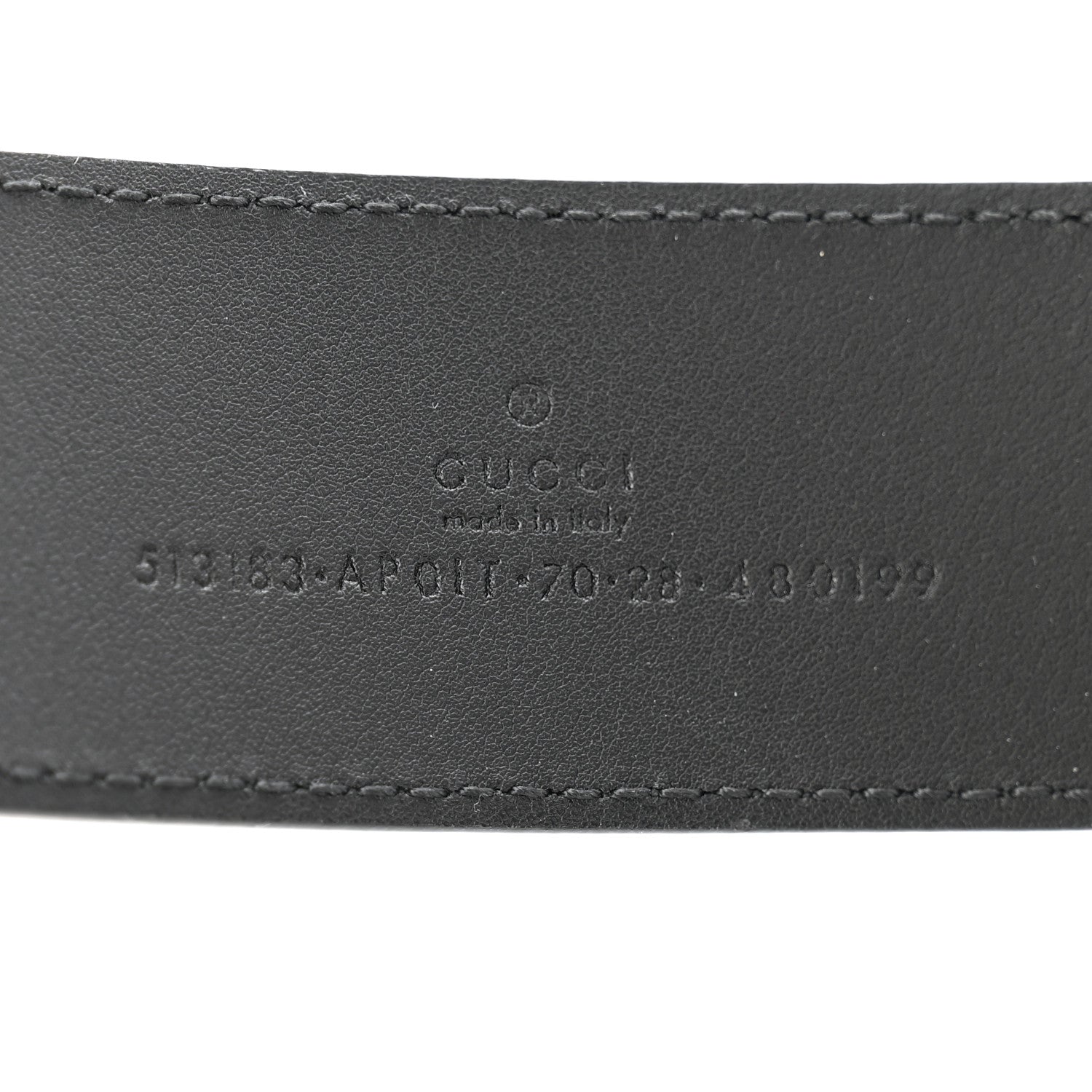 Gucci Calfskin Crystal Double G 40mm Belt 70 28 Black Multicolor 3 of 6